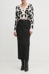 Calvin Klein Jeans farmer szoknya fekete, maxi, egyenes, J20J224094 - fekete 28