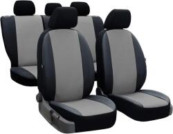 Pok-Ter Set Huse Scaune Auto pentru Honda HR-V - Pok-Ter Perline, Piele Ecologica, Negru - Gri, 9 piese