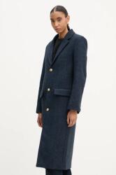 Zadig&Voltaire gyapjúkabát sötétkék, átmeneti, WWCO00217 - sötétkék M