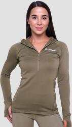 GymBeam Pulse 1/2 Zip Running Суичър за жени Vetiver L