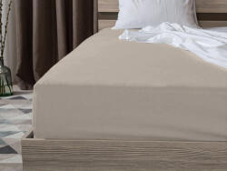  Cearsaf jersey de culoare nisipie 90 x 200 cm