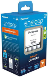 Panasonic eneloop K-KJ17MCD40E BQ-CC17 elem töltő+BK3MCDE 4db 2000mAh AA tölthető ceruza elem (eneloop-KKJ17MCD40E)