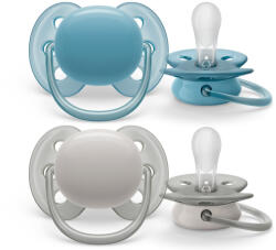 Philips SCF091/17 Játszócumi Ultrasoft Premium semleges 6-18hó hang, 2 db (SCF091/17) - vitalcafe