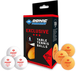 Donic Ping-pong labda Donic Exclusive 3 csillagos fehér-sárga (204400149)