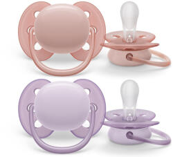 Philips SCF091/31 Játszócumi Ultrasoft Premium semleges 0-6hó lányos, 2 db (SCF091/31) - vitalcafe
