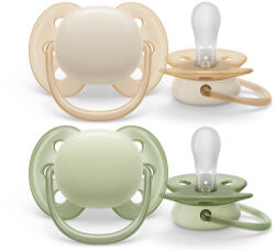 Philips SCF091/05 Játszócumi Ultrasoft Premium neutral 0-6hó fiús, 2 db (SCF091/05) - vitalcafe