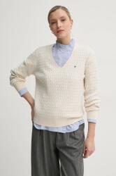Tommy Hilfiger pamut pulóver könnyű, bézs, WW0WW44987 - bézs L