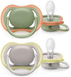 Philips SCF085/20 ultra air játszócumi semleges 6-18hó 2db (SCF085/20) - vitalcafe