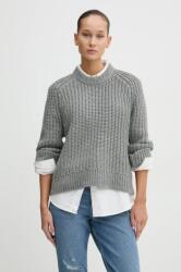 Abercrombie & Fitch gyapjú pulóver meleg, női, szürke, KI150-4372 - szürke S