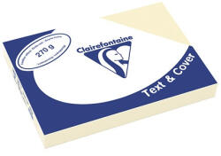  Karton bőrhatású Clairefontaine Text and Cover A/4 270g vajszín 100 ív/csomag (PAP1020-0618)