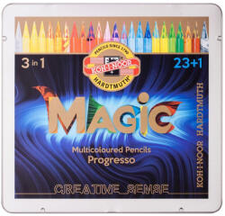 KOH-I-NOOR 8774 Progresso/24 Magic Famentes Színes Varázsceruza Hengeres 7.6 mm (7140110005)