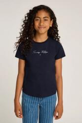Tommy Hilfiger gyerek pamut póló sötétkék, KG0KG08298 - sötétkék 164