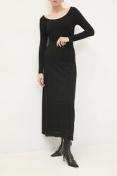 Answear Lab szoknya fekete, maxi, harang alakú - fekete S - answear - 21 990 Ft