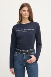 Tommy Hilfiger pamut hosszúujjú sötétkék, WW0WW43620 - sötétkék S