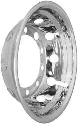 TruckKing Capac, Ornament pentru janta spate camion, Tir, 22, 5 x11.75 , otel inoxidabil, montat cu surub, 10 gauri, PCD 335mm, adancime 16.6cm, stil American (1673225S22)