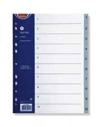 Noki Index Noki A4 plastic numerotat 1-10 gri (DNOK6410D)