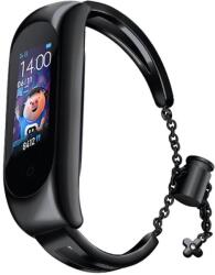 IZMAEL. eu Fém pótszíj Xiaomi Mi Band 6/5/4/3 okoskarkötőhöz- Fekete KP35353