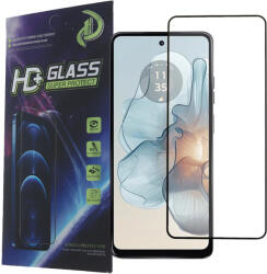 Motorola Moto G04 / G04s / G24 / G24 Power / E14 üvegfólia, tempered glass, előlapi, 9D, edzett, hajlított, fekete kerettel