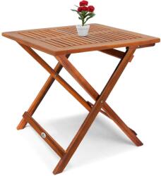 CASARIA ALEK fa tárolóasztal, 70x70x73cm, barna Casaria