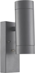 Spgu10ipfa2a Tracon SPGU10IPFA2A Oldalfali spot lámpatest alkonykapcsolóval, kültéri, antracit 100-240VAC, 50Hz, 2xGU10, max. 35W, 30lux, IP44 (SPGU10IPFA2A)