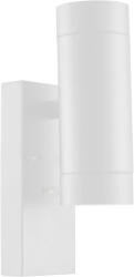 Spgu10ipfa2f Tracon SPGU10IPFA2F Oldalfali spot lámpatest alkonykapcsolóval, kültéri, fehér 100-240VAC, 50Hz, 2xGU10, max. 35W, 30lux, IP44 (SPGU10IPFA2F)