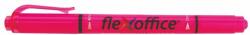 FlexOffice Szövegkiemelõ, 1, 0/4, 0 mm, kétvégű, FLEXOFFICE "HL01", rózsaszín (12 db) (FOHL01R)