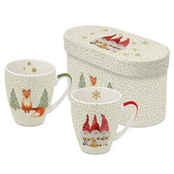 PPD Porcelánbögre 0, 35l dobozban, 2db-os, Snowflakes