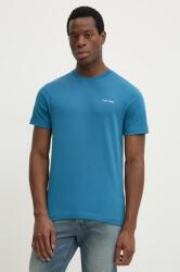 Calvin Klein pamut póló türkiz, férfi, sima, K10K109894 - türkiz XL - answear - 11 990 Ft
