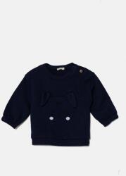Benetton csecsemő melegítőfelső pamutból sötétkék, nyomott mintás, 3J70A1058 - sötétkék 82