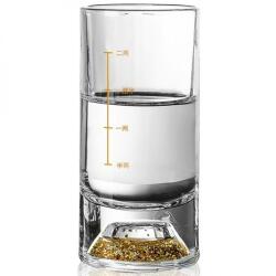 HARAHU Pahar de cristal cu măsurătoare - Aurie / Tip2 / 100ml KP35408 Pahar