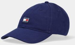 Tommy Jeans pamut baseball sapka sötétkék, nyomott mintás, AW0AW16986 - sötétkék Univerzális méret