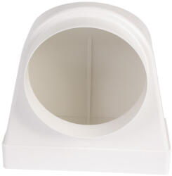 Dalap PVC átalakító idom 90° kerek csővezetékről szögletesre Ø 125 / 220 x 90 mm (983)