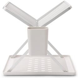 Brabantia SinkSide Foldable Dish Drying Rack összecsukható edényszárító, csepegtető tálca, kis méretű, világosszürke, 370x330 mm - 139383 (139383)