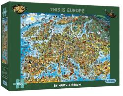 Gibsons - Ez Európa 1000 darabos kirakó (G7113)
