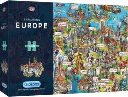 Gibsons - Európa Nevezetességei 1000 darabos kirakó (G7130)