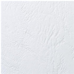 Gbc Hátlap, A4, 250 g, bőr mintázat, GBC "LeatherGrain", fehér, 100db/cs (CE040070) - mystock