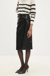Answear. LAB Answear Lab szoknya fekete, midi, egyenes - fekete XL - answear - 12 990 Ft