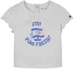Tommy Hilfiger újszülött póló fehér, KN0KN01963 - fehér 62