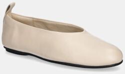 Calvin Klein Jeans bőr balerina cipő BALLERINA LEATHER bézs, YW0YW01803 - bézs Női 37