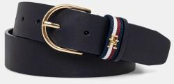 Tommy Hilfiger bőr öv sötétkék, női, AW0AW16835 - sötétkék 85