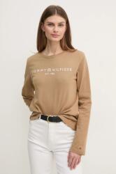 Tommy Hilfiger pamut hosszúujjú barna, WW0WW43620 - barna S