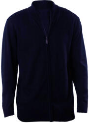 Kariban Férfi cipzáras kardigán, Kariban KA961, Navy-4XL (ka961nv-4xl)