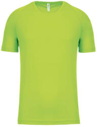 Proact PA445 rövid ujjú kereknyakú gyerek sportpóló Proact, Lime-6/8 (pa445li-6-8)