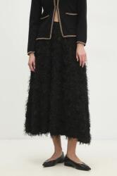 Answear. LAB Answear Lab szoknya fekete, maxi, harang alakú - fekete S - answear - 24 990 Ft