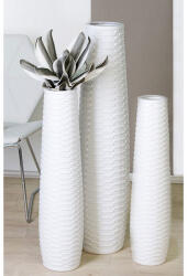  Padlóváza Catania fehér 57 cm