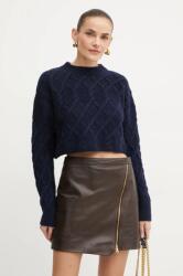 MAX&Co. MAX&Co. gyapjú pulóver női, sötétkék, 2426366104200 - sötétkék S