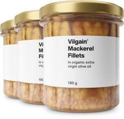 Vilgain Fileuri de macrou în ulei de măsline extravirgin organic -⁠ bucăți fragede de carne, bogate în proteine și omega-3, din pescuit sustenabil - vilgain - 77,97 RON