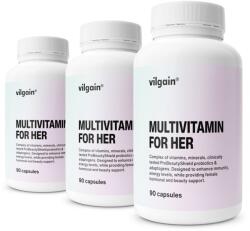 Vilgain Multivitamine pentru femei -⁠ 100% din doza zilnică recomandată de vitamine, 47 de ingrediente active, cu vitamina B6 pentru susținerea imunității și a activității hormonale - vilgain - 314,97 RON