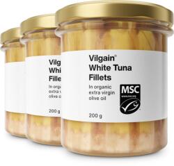 Vilgain Fileuri de ton alb organic în ulei de măsline extravirgin -⁠ bucăți de carne suculentă, din pescuit sustenabil, bogat în omega-3 - vilgain - 86,37 RON