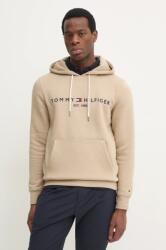 Tommy Hilfiger felső bézs, férfi, nyomott mintás, kapucnis - bézs L - answear - 31 990 Ft